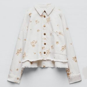 *NWT* Zara Embroidered Jacket